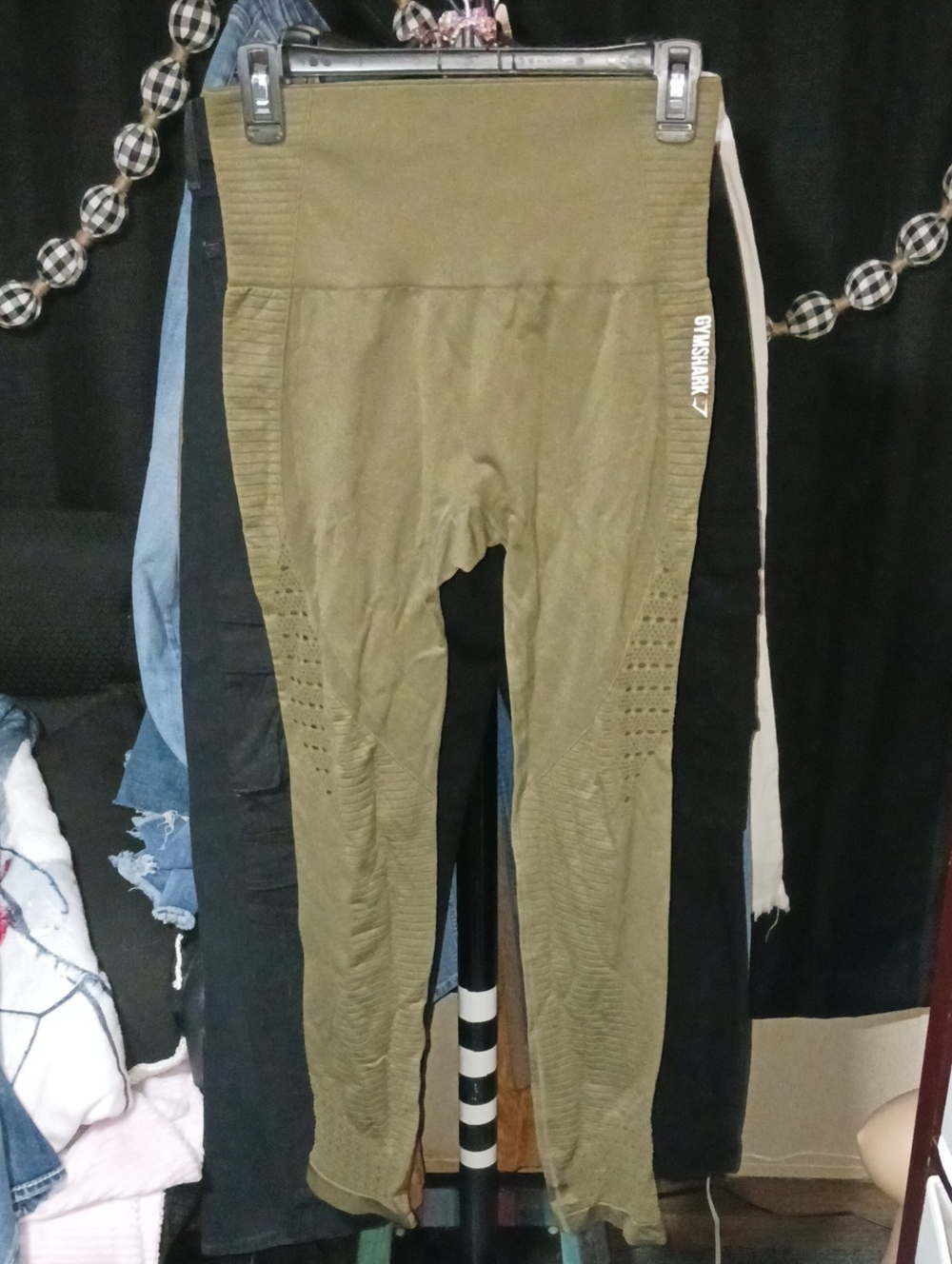 Gymshark Kids Olive Seamless High-Waist Leggings